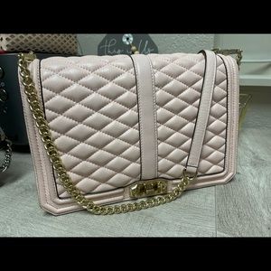 Rebecca Minkoff Jumbo Love shoulder bag in Pink